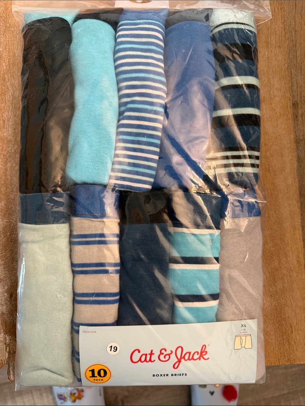 Boys Cotton Boxer Briefs (10) Pairs